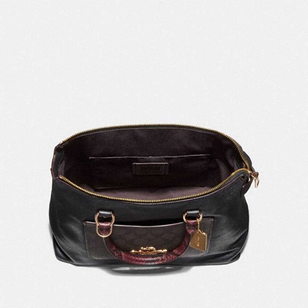 Coach emma satchel signature  colorblock handbag - Picture 3 of 3